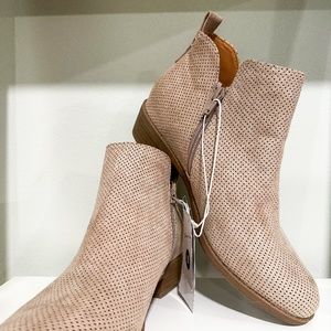 Taupe Flat Bootie